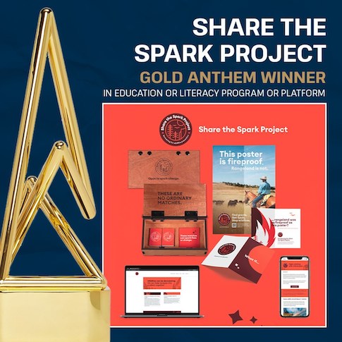 Share the spark project gold anthem winner