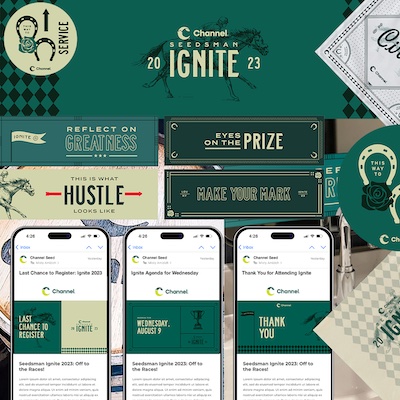 Seedsman Ignite National Agri-Marketing Association (NAMA) campaign pieces