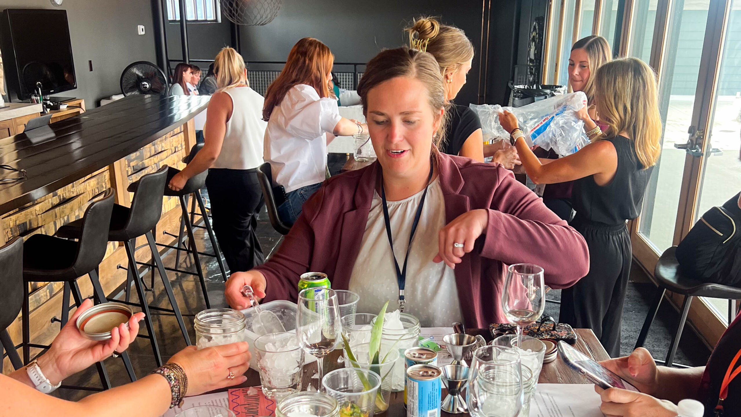 People participating in the activity.